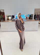 Load image into Gallery viewer, Velvet Bomber Dress Set