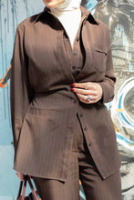 Load image into Gallery viewer, Brown Pinstripe Set