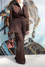 Load image into Gallery viewer, Brown Pinstripe Set