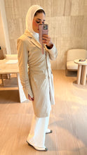 Load image into Gallery viewer, The Ruched Pinstripe Blazer

