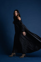 Load image into Gallery viewer, Black Satin Kaftan
