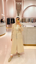 Load image into Gallery viewer, Champagne Long Linen Blazer
