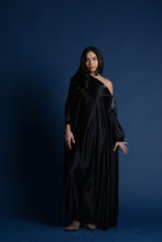 Load image into Gallery viewer, Black Satin Kaftan
