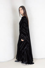 Load image into Gallery viewer, Velvet Stripes Flowing Kaftan
