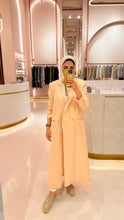 Load image into Gallery viewer, Peach Long Linen Blazer
