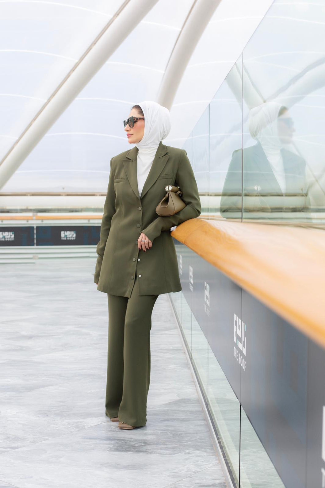 The Forest Green Button Suit