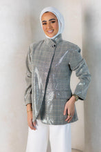 Load image into Gallery viewer, Sequin Plaid Blazer
