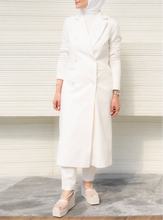 Load image into Gallery viewer, Ribbed Sleeve Longline Blazer
