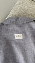 Load image into Gallery viewer, Open Back Linen Jacket - Denim Blue
