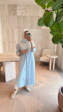 Load image into Gallery viewer, Bling Pinstripe Long Shirt
