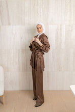 Load image into Gallery viewer, Silky Cropped Trench Set
