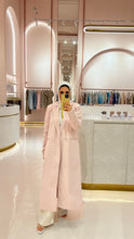 Load image into Gallery viewer, Pink Sequin Sleeve Long Blazer
