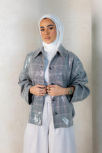 Load image into Gallery viewer, Sequin Plaid Bomber
