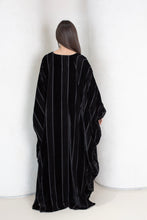 Load image into Gallery viewer, Velvet Stripes Flowing Kaftan
