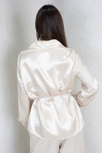 Load image into Gallery viewer, Satin Asymmetric Shirt
