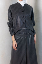 Load image into Gallery viewer, Pinstripe Shine Skirt Set

