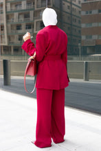 Load image into Gallery viewer, The Belted Collarless Suit
