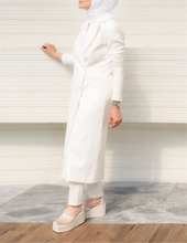 Load image into Gallery viewer, Ribbed Sleeve Longline Blazer
