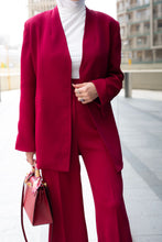Load image into Gallery viewer, The Belted Collarless Suit
