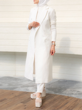 Load image into Gallery viewer, Ribbed Sleeve Longline Blazer
