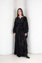 Load image into Gallery viewer, Polka Velvet Flowing Kaftan
