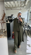 Load image into Gallery viewer, Olive Satin Set
