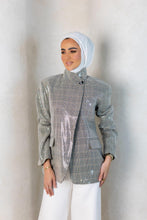 Load image into Gallery viewer, Sequin Plaid Blazer
