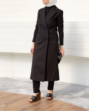 Load image into Gallery viewer, Ribbed Sleeve Longline Blazer
