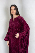 Load image into Gallery viewer, Polka Velvet Flowing Kaftan
