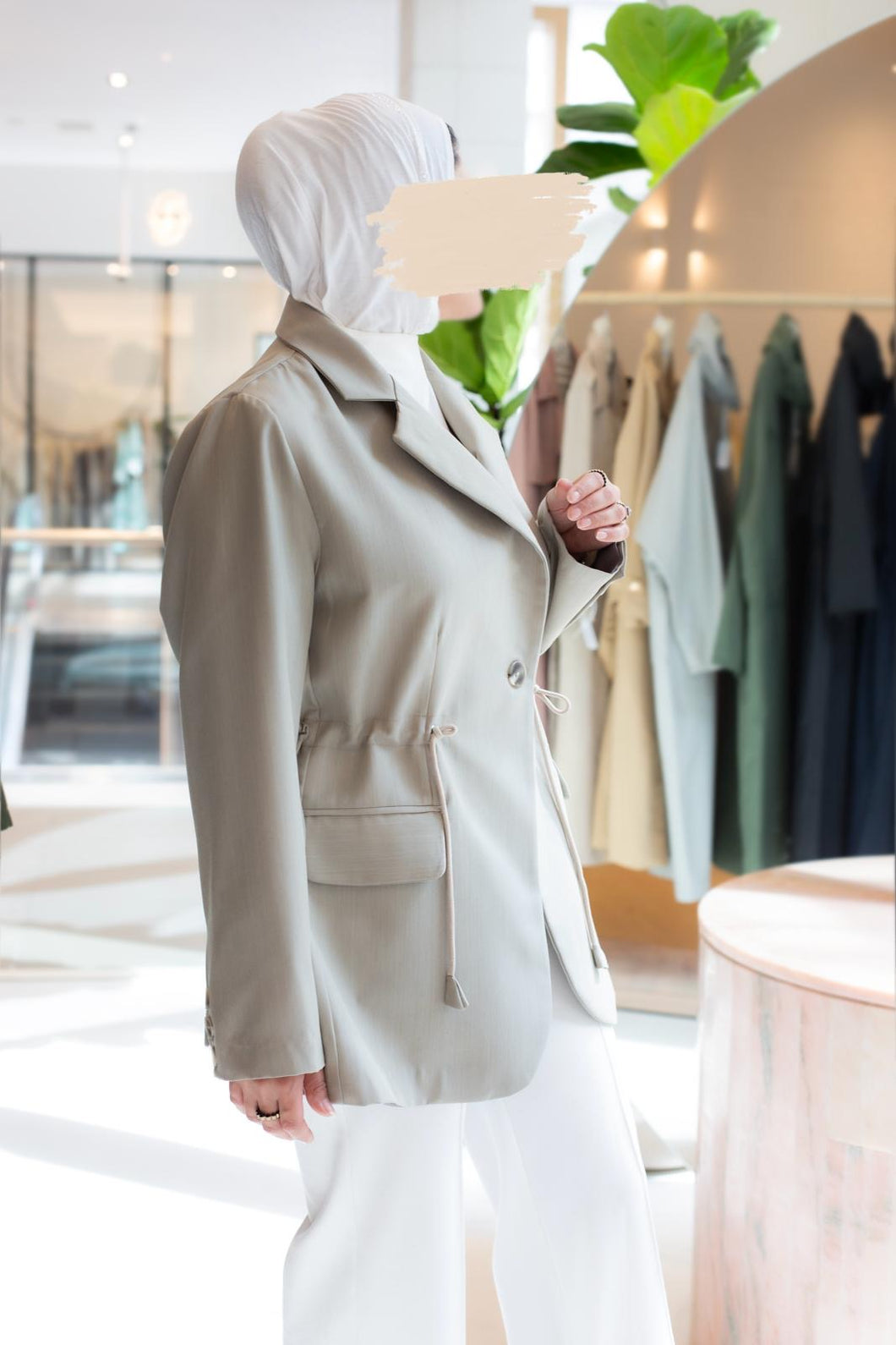 Drawstring Blazer