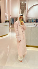 Load image into Gallery viewer, Pink Sequin Sleeve Long Blazer
