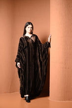 Load image into Gallery viewer, Velvet Stripes Flowing Kaftan
