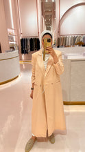 Load image into Gallery viewer, Peach Long Linen Blazer
