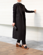 Load image into Gallery viewer, Ribbed Sleeve Longline Blazer
