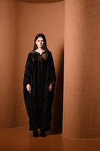 Load image into Gallery viewer, Velvet Stripes Flowing Kaftan
