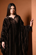 Load image into Gallery viewer, Velvet Stripes Flowing Kaftan
