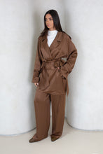 Load image into Gallery viewer, Silky Cropped Trench Set
