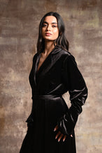 Load image into Gallery viewer, Buttoned Velvet Dress

