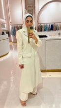 Load image into Gallery viewer, Ivory Sequin Sleeve Long Blazer
