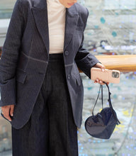 Load image into Gallery viewer, The Denim Topstitch Blazer
