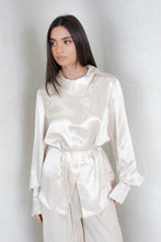 Load image into Gallery viewer, Satin Asymmetric Shirt

