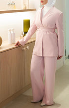 Load image into Gallery viewer, The Belted Collarless Suit
