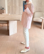 Load image into Gallery viewer, Pink Glitter Stripe Shirt
