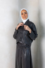 Load image into Gallery viewer, Pinstripe Shine Skirt Set
