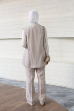 Load image into Gallery viewer, Linen Vest Set with Leather Cord Belt
