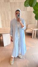 Load image into Gallery viewer, Bling Pinstripe Long Shirt
