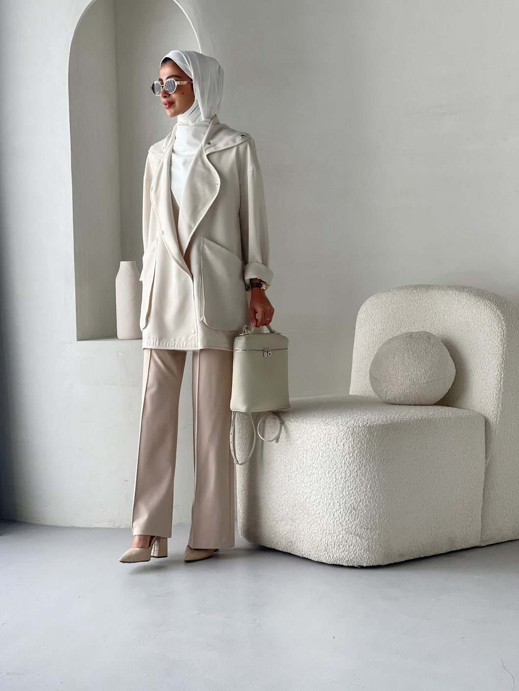 Beige Relaxed Jacket