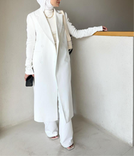 Load image into Gallery viewer, Ribbed Sleeve Longline Blazer
