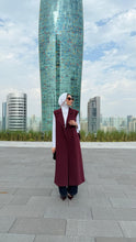Load image into Gallery viewer, Burgundy Padded Shoulder Vest
