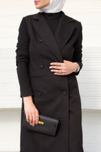 Load image into Gallery viewer, Ribbed Sleeve Longline Blazer
